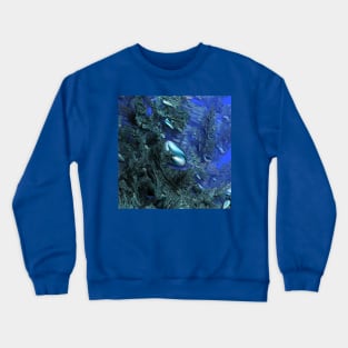 Shiny blue pebbles Crewneck Sweatshirt